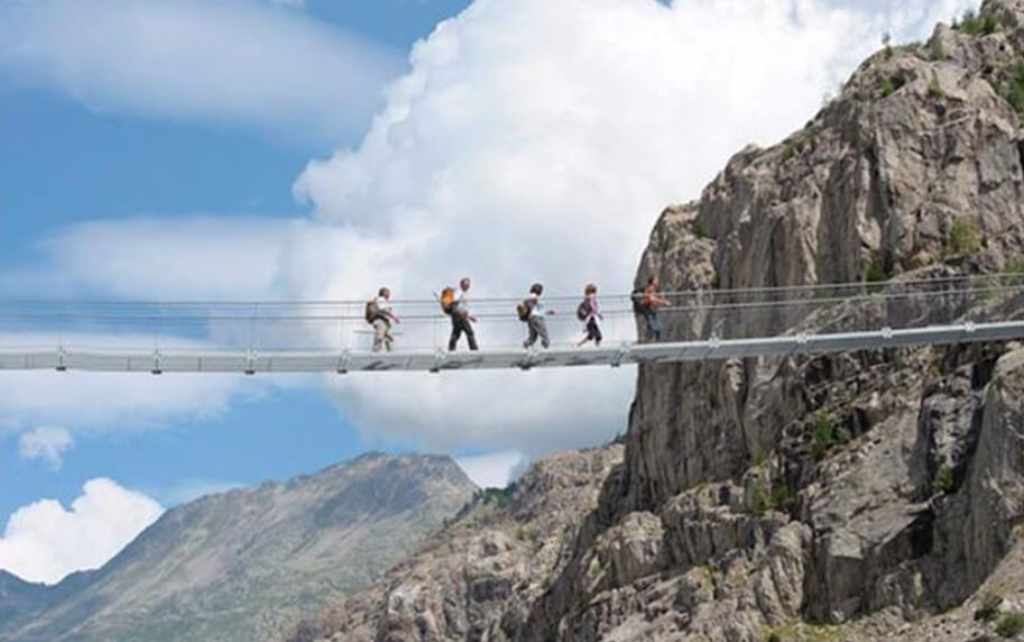 Pont suspendu entre Belalp et Riederalp