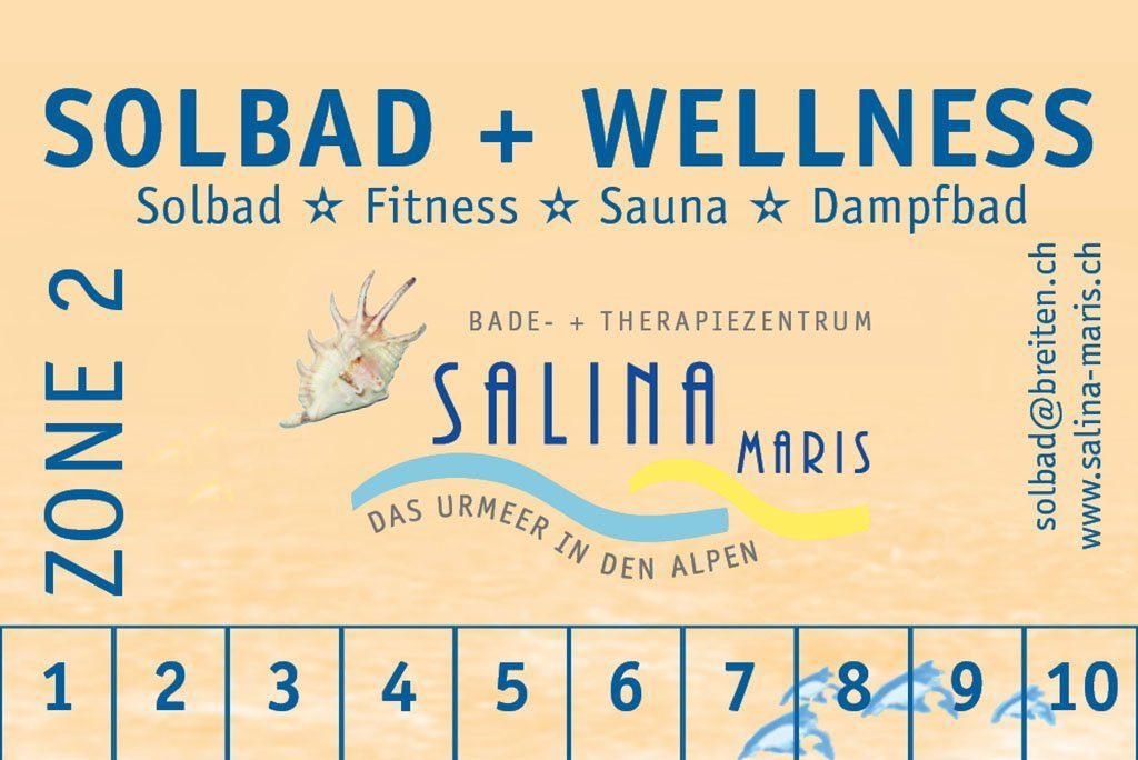 10-er Abonnement Solbad + Wellness Zone 2 Salina Maris