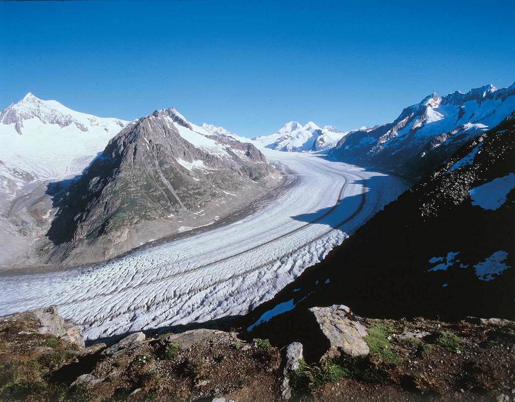 The Aletsch Glacier in the World Natural Heritage