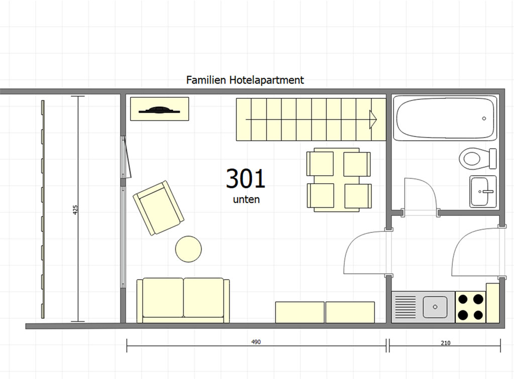Family Apartment 301 8
